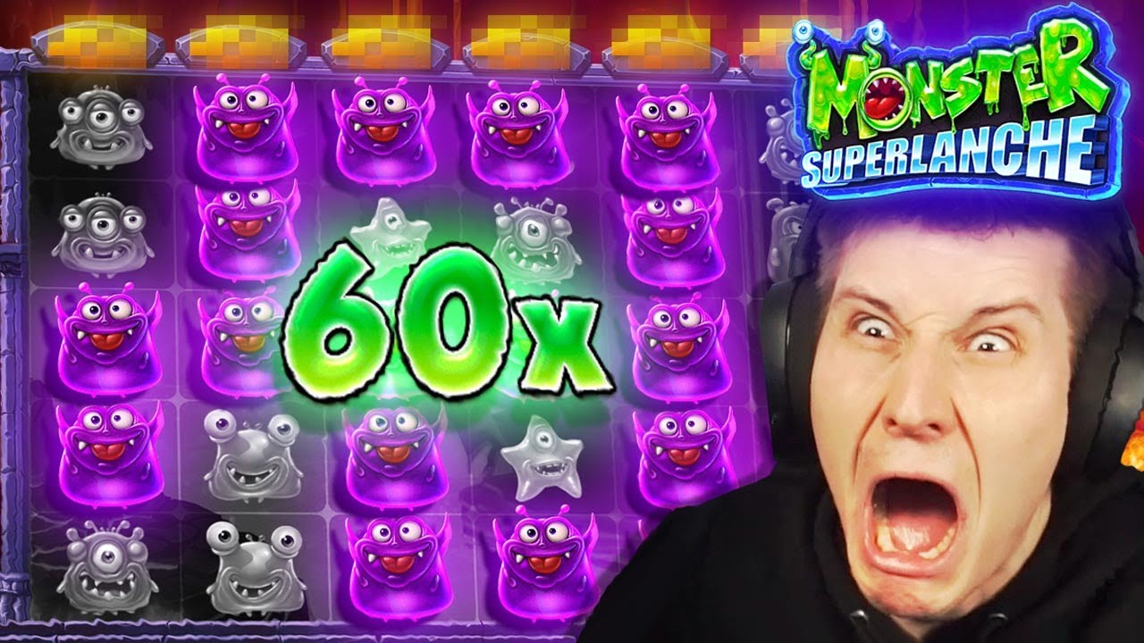 INSANE WIN ON *NEW* MONSTER SUPERLANCHE SLOT!! (BONUS BUYS)