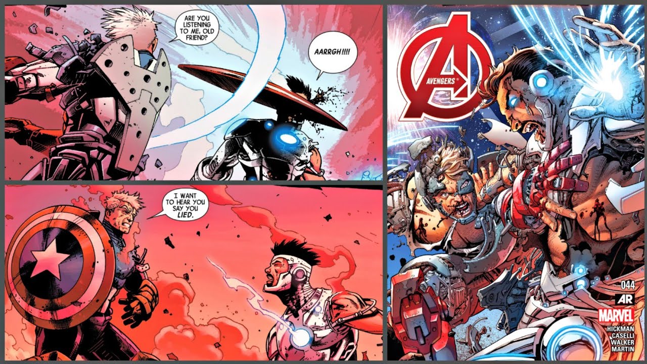 Old Captain America & Superior Iron Man The Two Old Friends Kill Each Other In An Epic Brutal Fight
