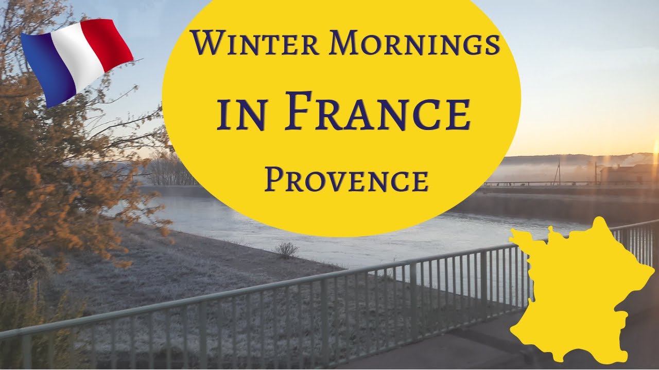France BEAUTIFUL Winter Morning in Provence Region | 4K with Soothing Relaxing Music