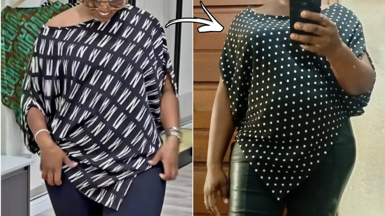 With 1 Yard Of Fabric Cut and Sew This Trendy Triangular Top || Beginners Friendly