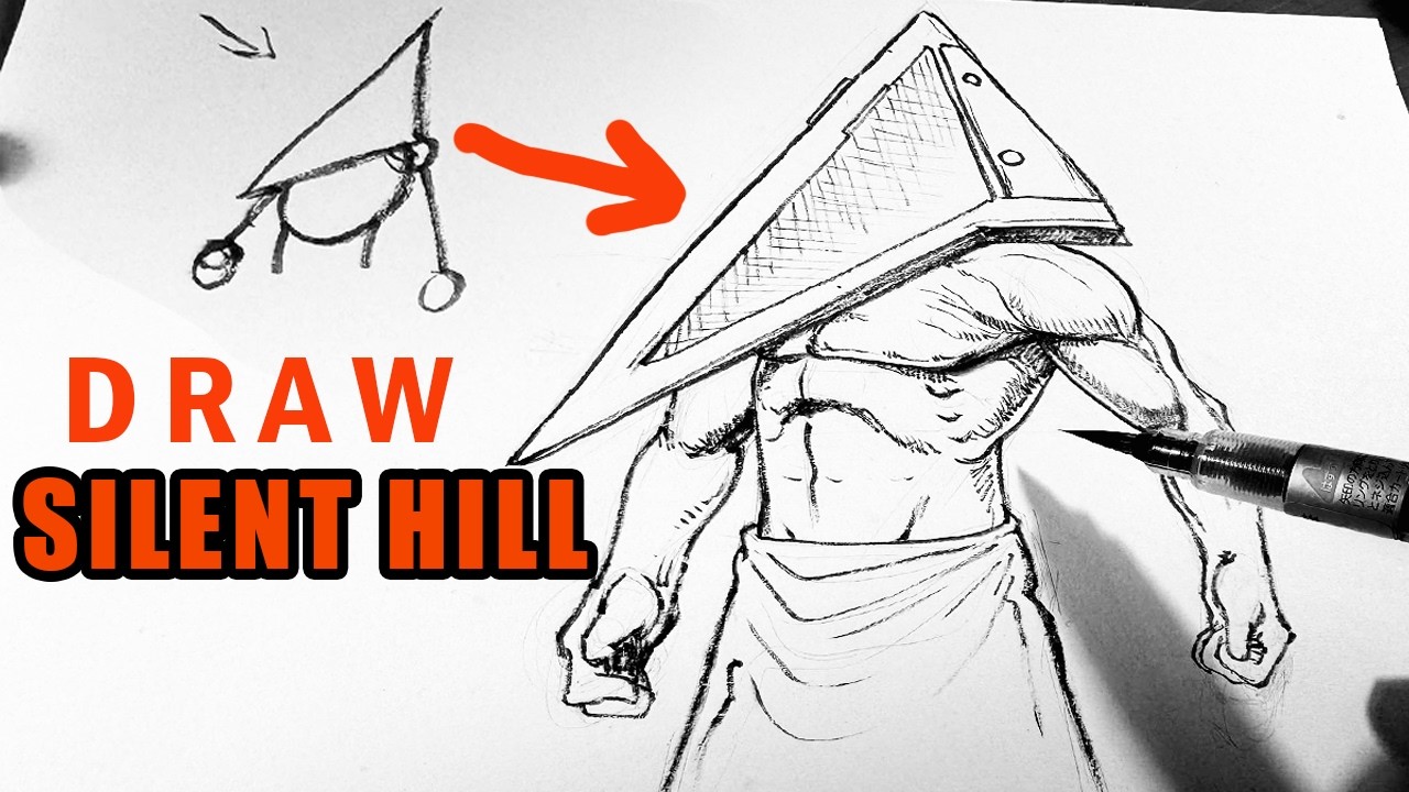 How to Draw SILENT HILL- Pyramid Head