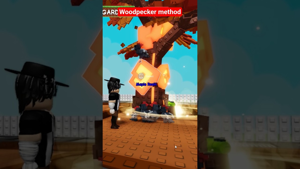 i used WOODPECKER Method in fall event in grow a garden #roblox #shorts #growagarden