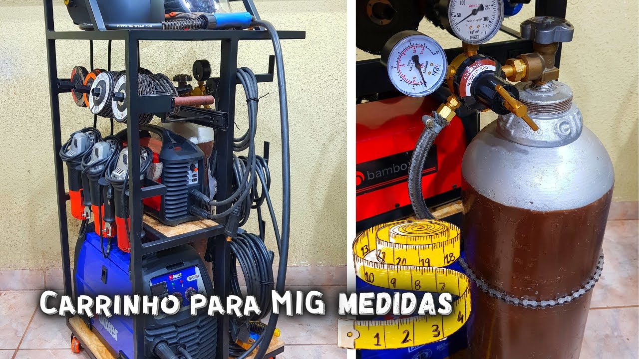 Como construir um carrinho para solda MIG: detalhes e medidas