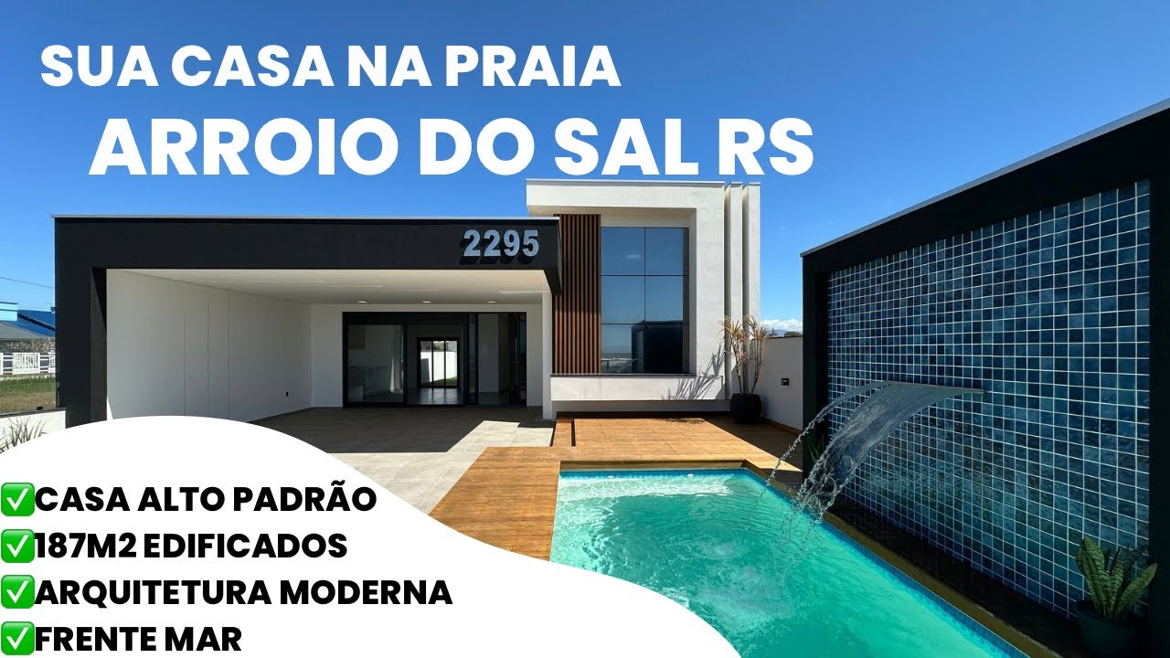 Casa beira mar de alto padrão em Arroio do Sal - R$: 1.600.000,00 Cód: 15879