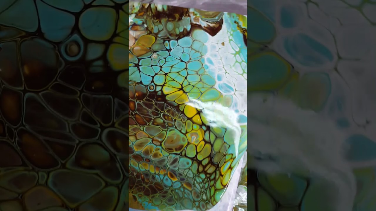 ( 036 ) Acrylic Pouring how to get big cells