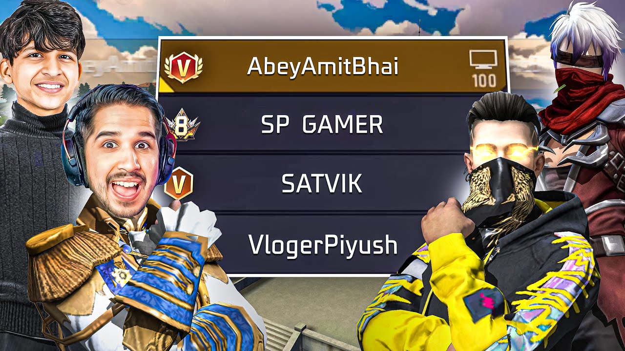 Desi Gamers Amitbhai & Piyush Joshi VS SP GAMER😱