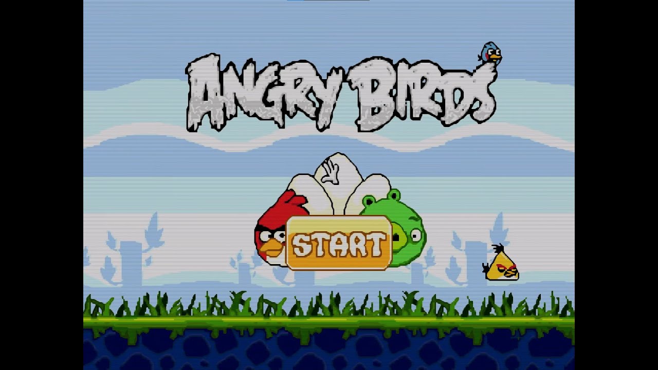 Angry Birds (SEGA MEGA DRIVE) + HD SCANLINES