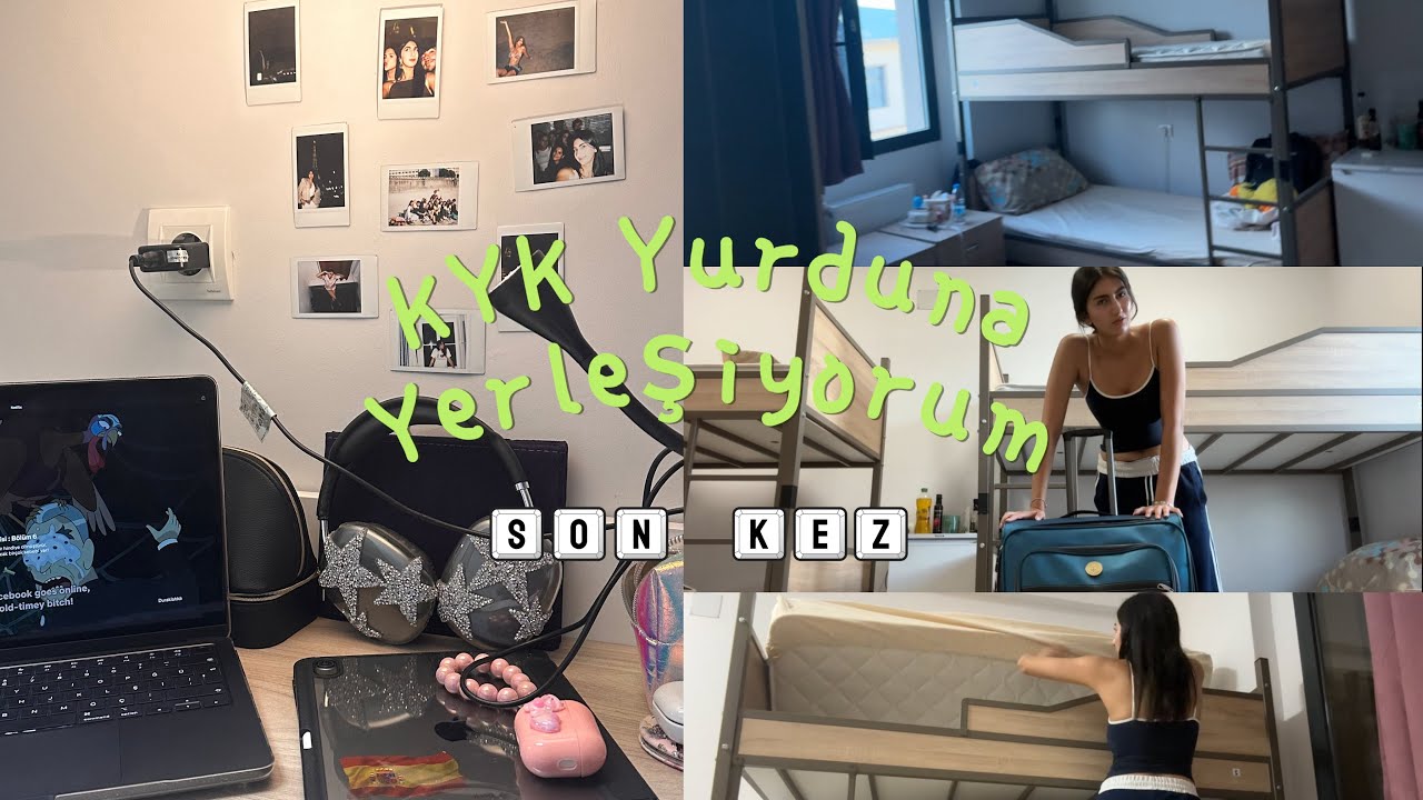 Son kez KYK yurduna yerleşiyorum | Okuldaki son senem, kyk yurt oda turum