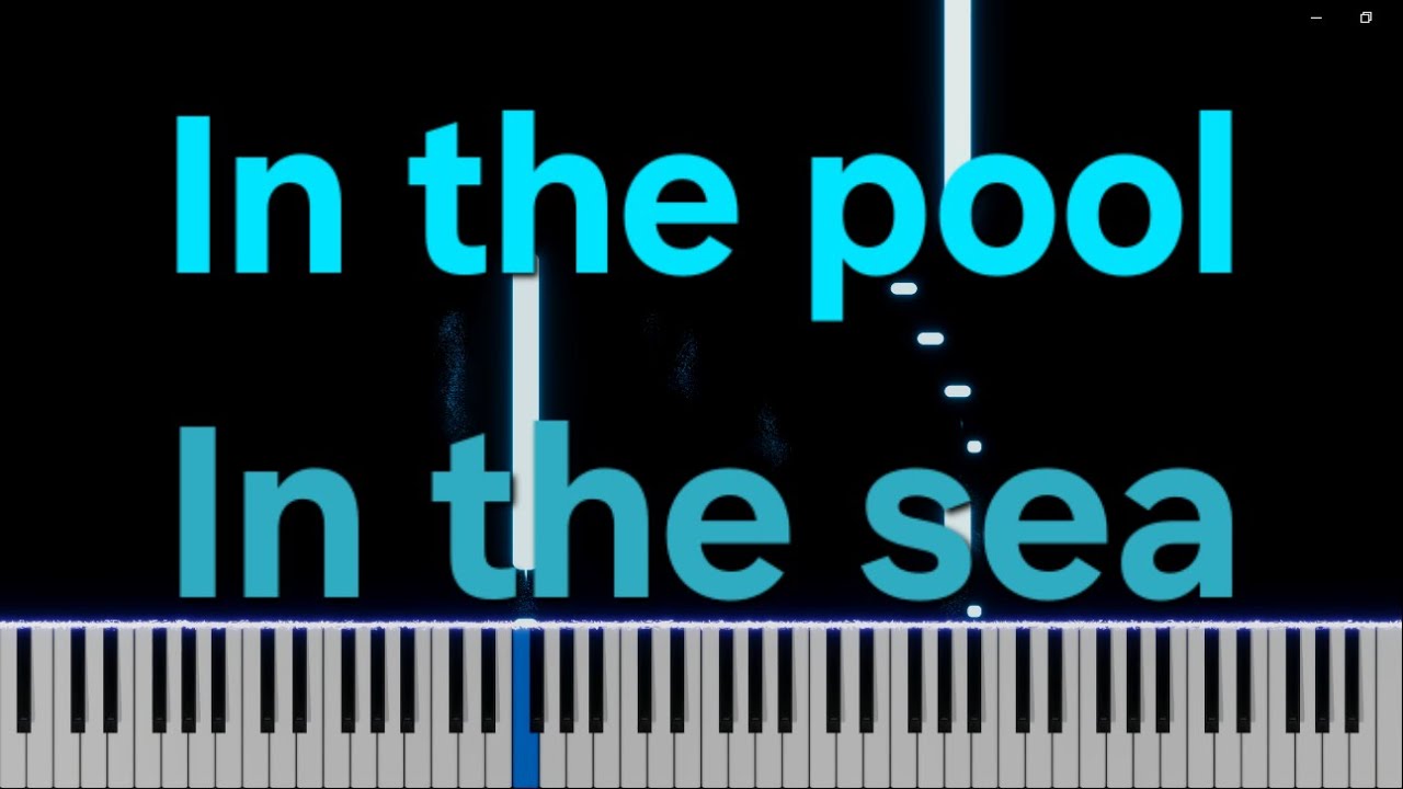 in the pool-in the sea - Kensuke Ushio | simple piano cover | Chainsaw man : Reze Arc OST