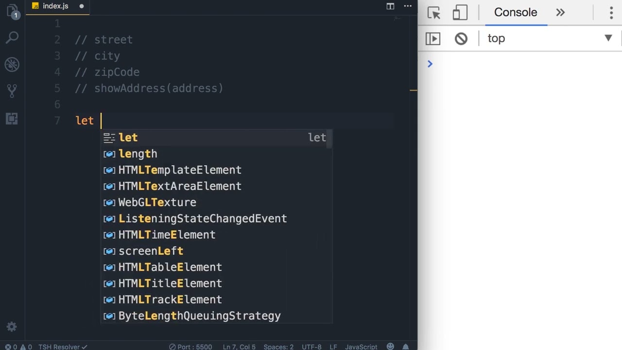 60 Exercise 1 Address Object