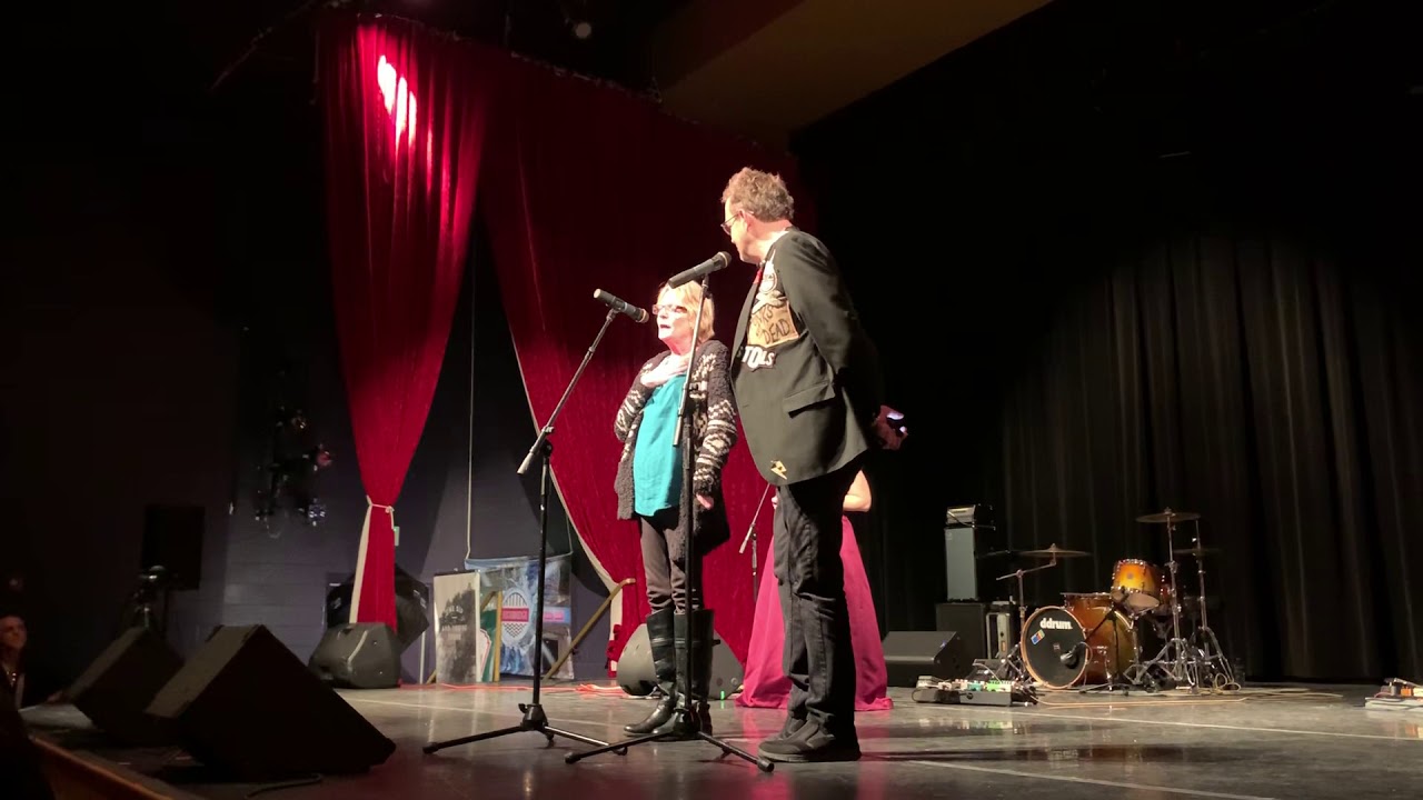 Tony Briggs Lifetime Achievement Award accepted by Kelli Briggs and Carter Suter