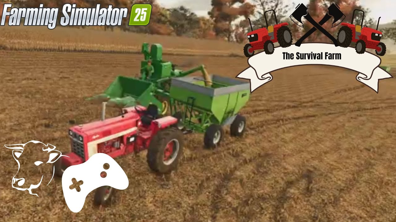 Finishing out corn on our rented ground! (FS25 Survival)