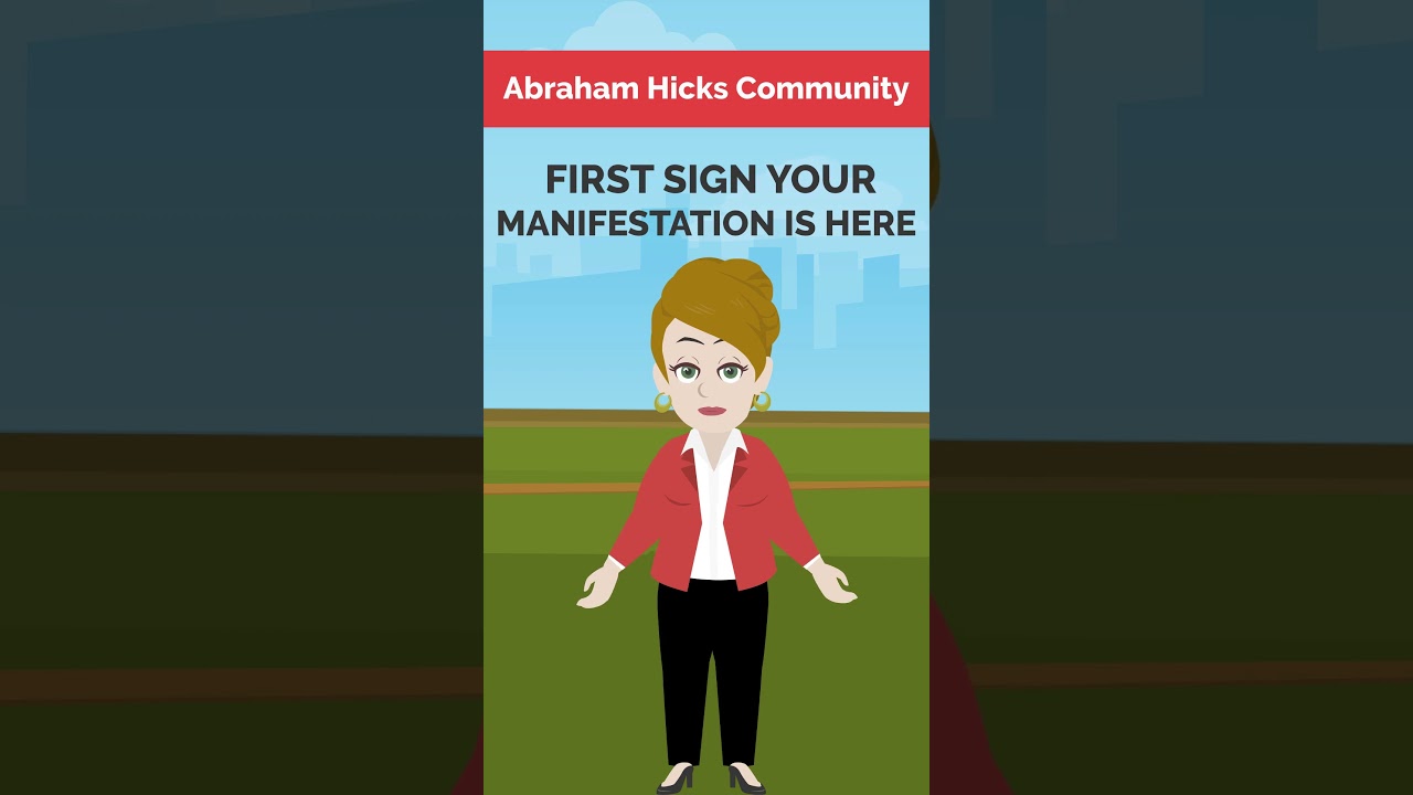 Abraham Hicks ~ First Sign Your Manifestation is Coming✨(#Shorts) #abrahamhickswisdom #abrahamhicks