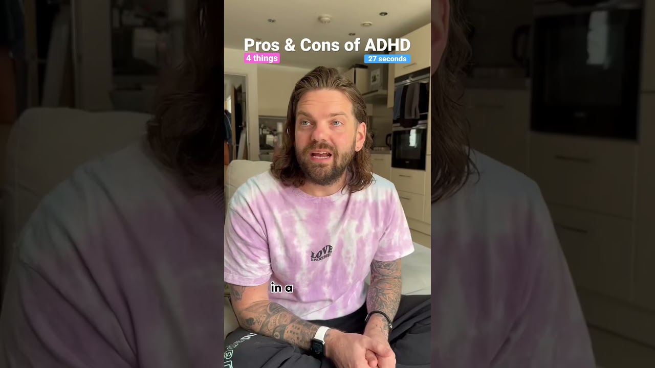 Pros & Cons of ADHD #adhd #neurodivergent #adhdbrain