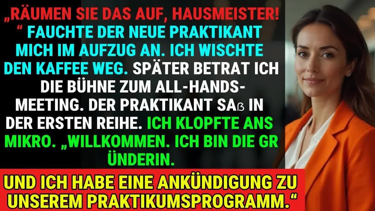 Gründerin Gab Sich Als Hausmeisterin Aus, Um Einen Arroganten Praktikanten Zu Entlarven