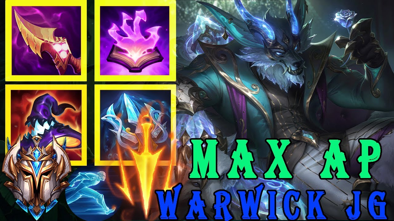 Wild Rift China - TOP 1 FULL AP WARWICK Jungle One-Shot Ganks, 3 Lanes Dominated with INSANE Damage!