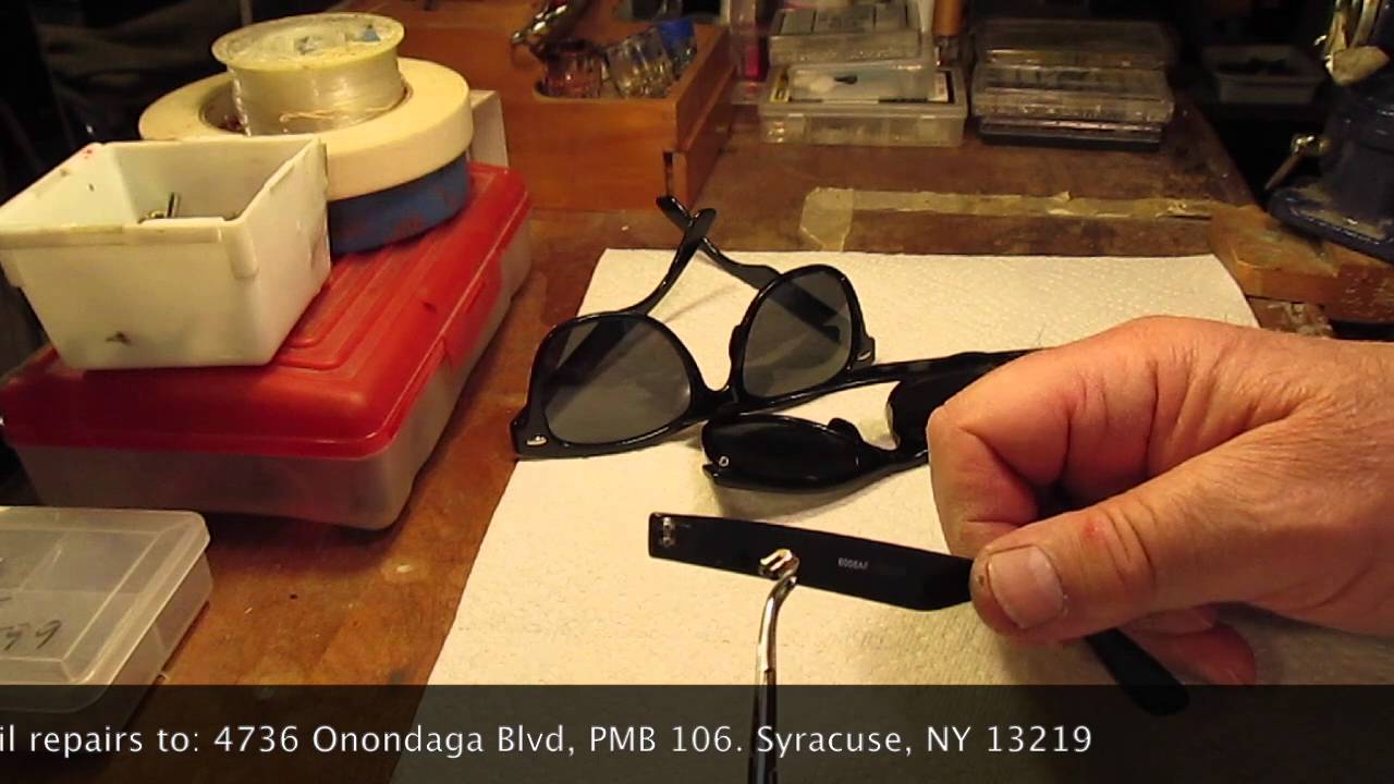 Ремонт петель очков Ray Ban Wayfarer