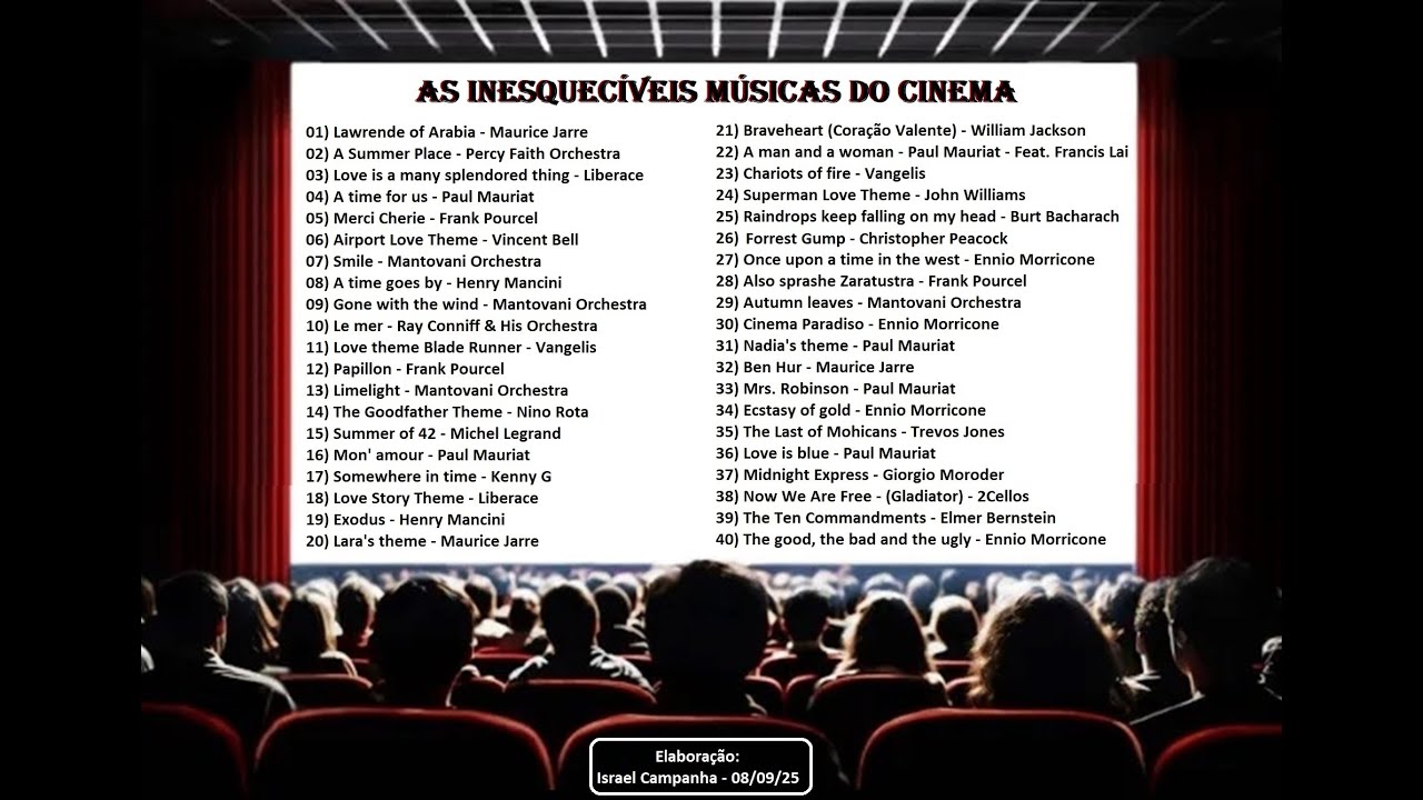 As Inesquec&iacute;veis M&uacute;sicas do Cinema