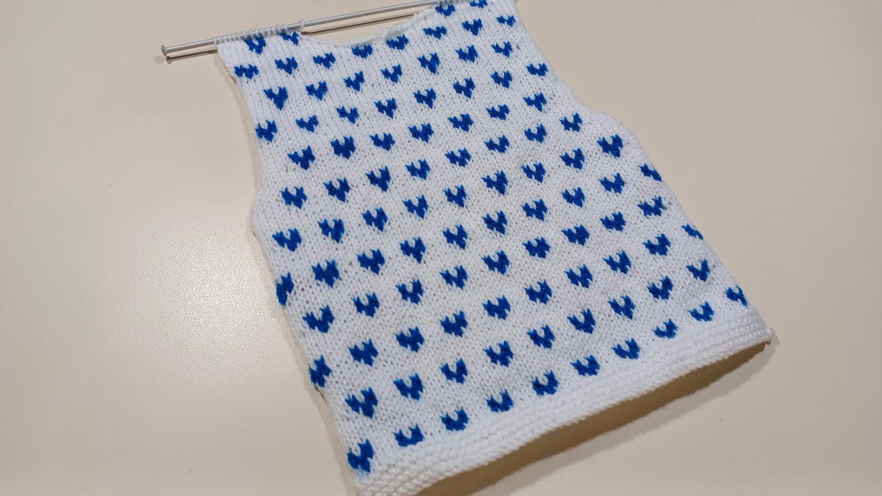 Baby Jacket Knitting Design  - Part  - 1 ( Back Part  ) || Mamta Stitching tutorial