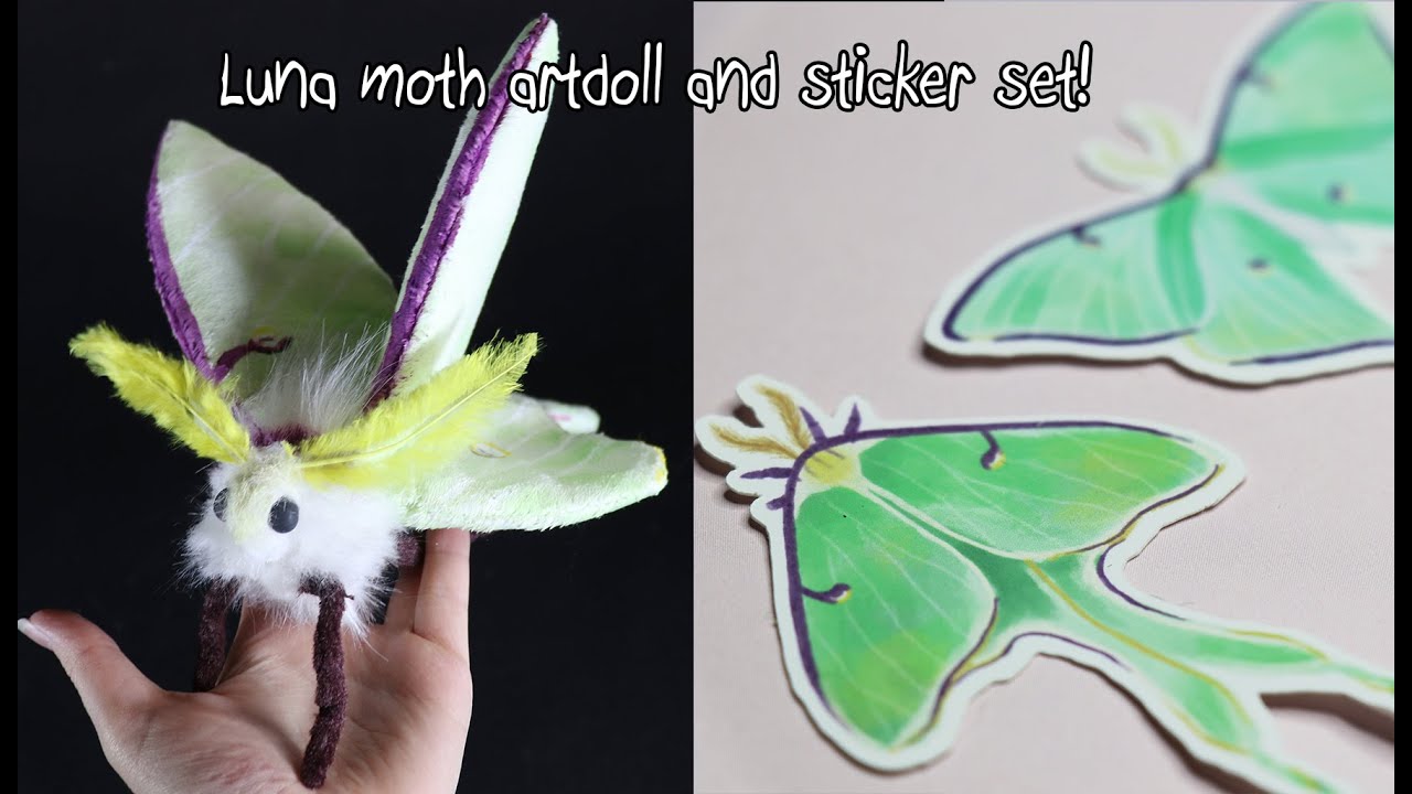 Making a Luna Moth Artdoll!