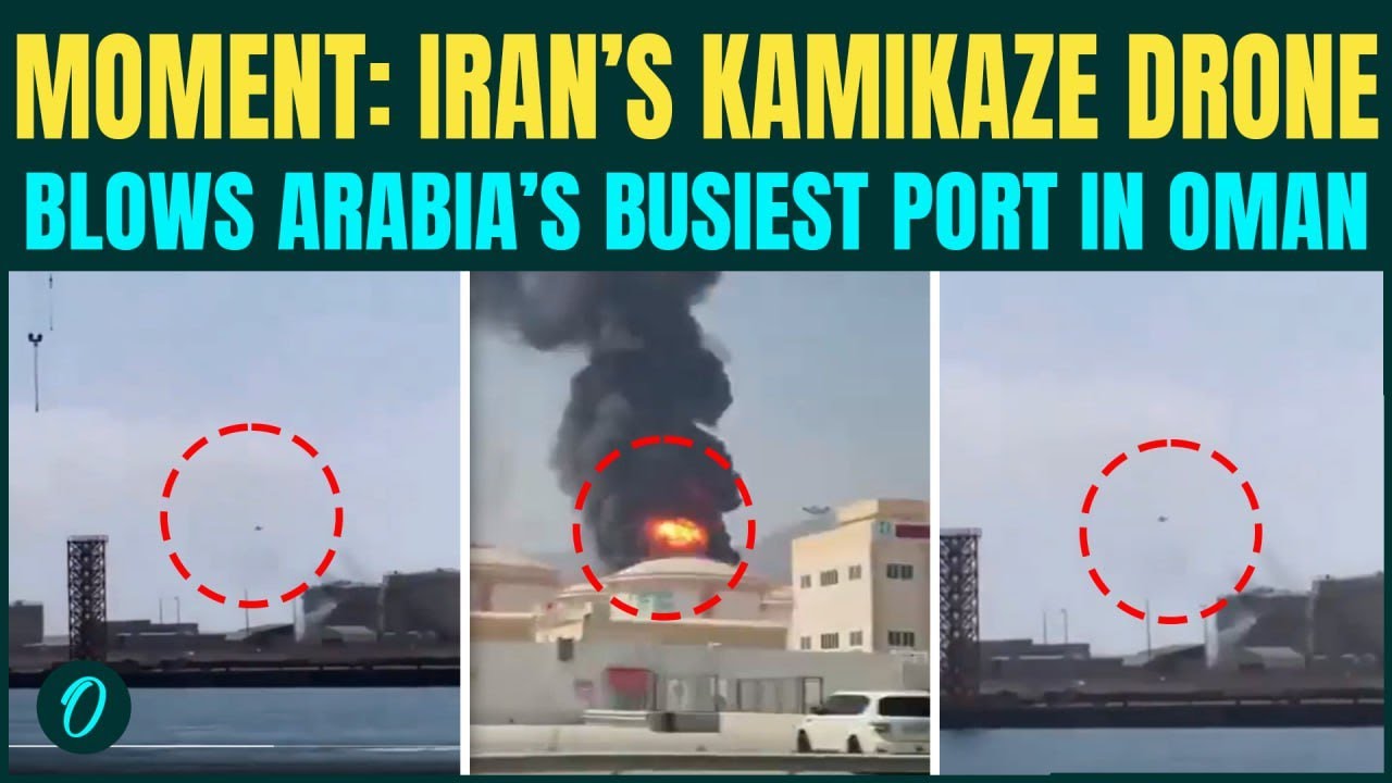 Iran&rsquo;s KAMIKAZE Drones DESTROYS Oman&rsquo;s Fuel Tanks at Port of Salalah; CHILLING Video Caught On Cam