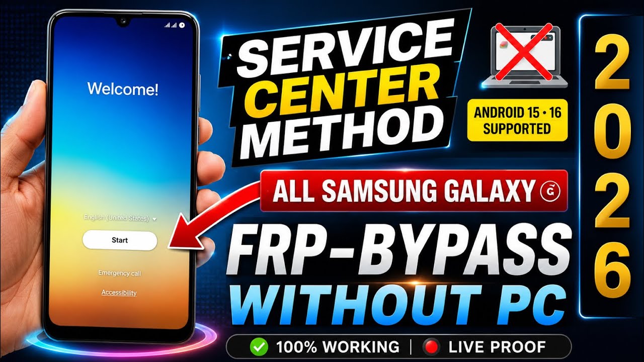 Samsung FRP Bypass Android 15/16 (2026) 🔓 Latest No PC Method | Google Account Verification Fix