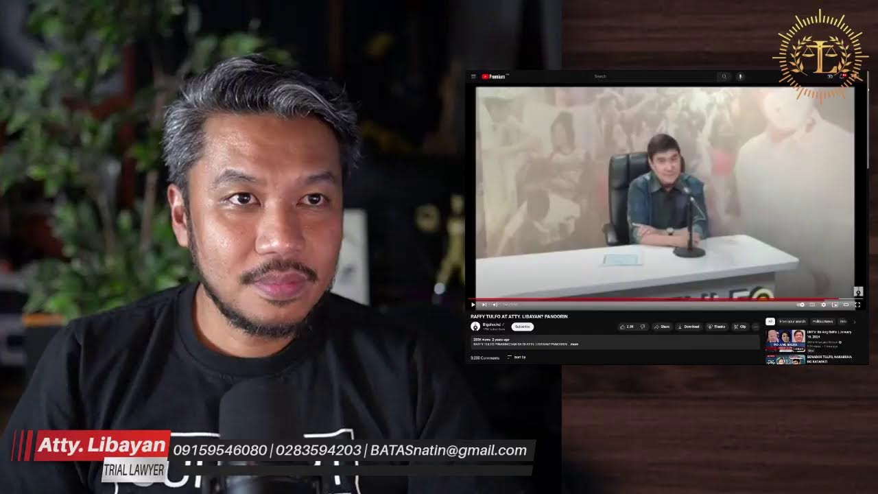 PART 2: RAFFY TULFO VS. ATTY. LIBAYAN 2024