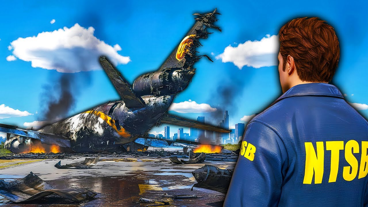 Investigating UPS Cargo Plane Crash in GTA 5!