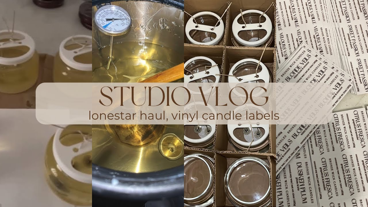 I’m Back! I’m Streaming Now?, New Vinyl Candle Labels, $300 Lone Star Haul, Candle Making ASMR