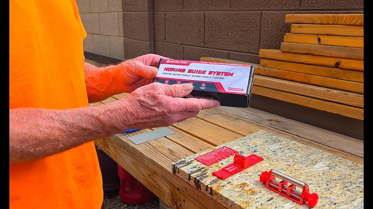 GoHelper Chisel Sharpening Jig & Honing Guide | Precise Angle Tool for Chisels & Planes (0.1