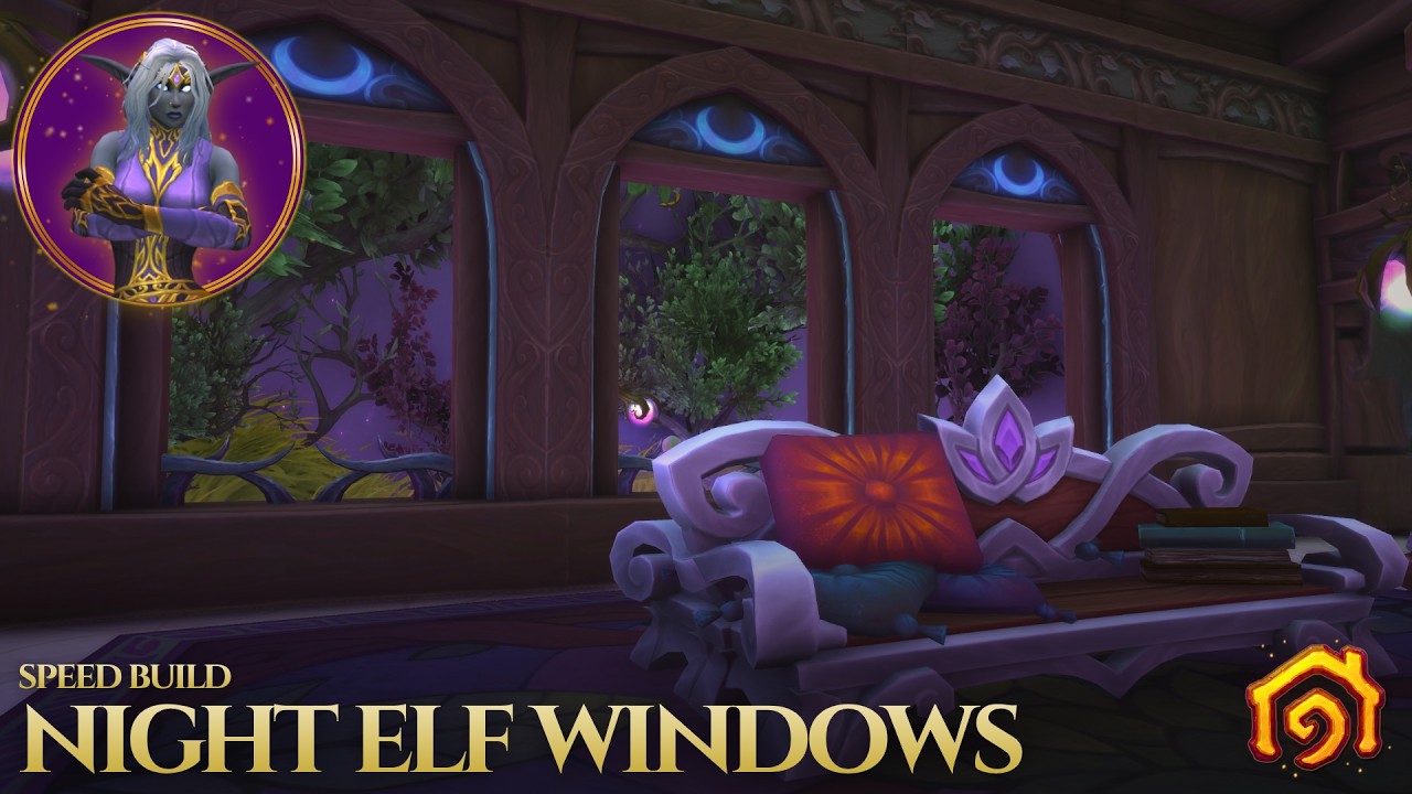 WoW housing | night elf windows | tutorial
