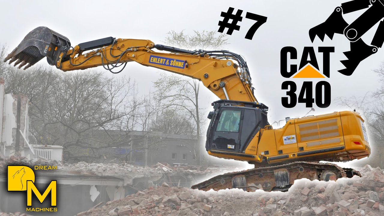 CATERPILLAR 340 Abbruchbagger CAT 340 Next Generation Abbruch Fabrikgebäude [7] DREAM MACHINES