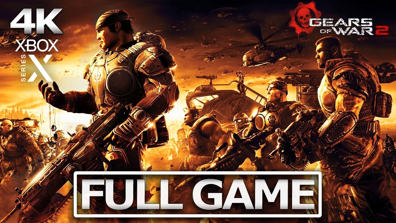 GEARS OF WAR 2 Full Gameplay Walkthrough / No Commentary【FULL GAME】XBOX SERIES X 4K Ultra HD