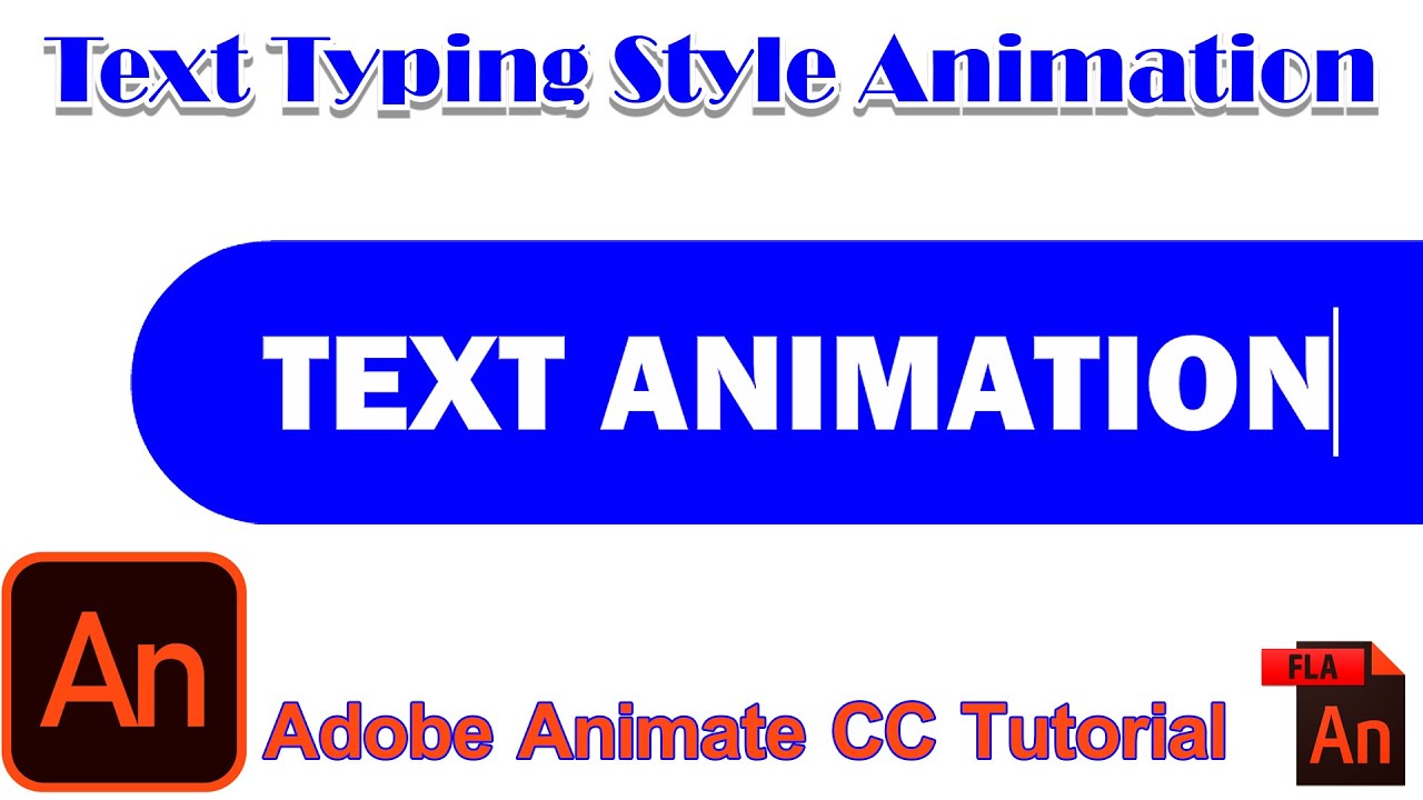 Text Animation in Adobe Animate CC | Typing Style Text Animation Tutorial | Adobe Animate Tutorial