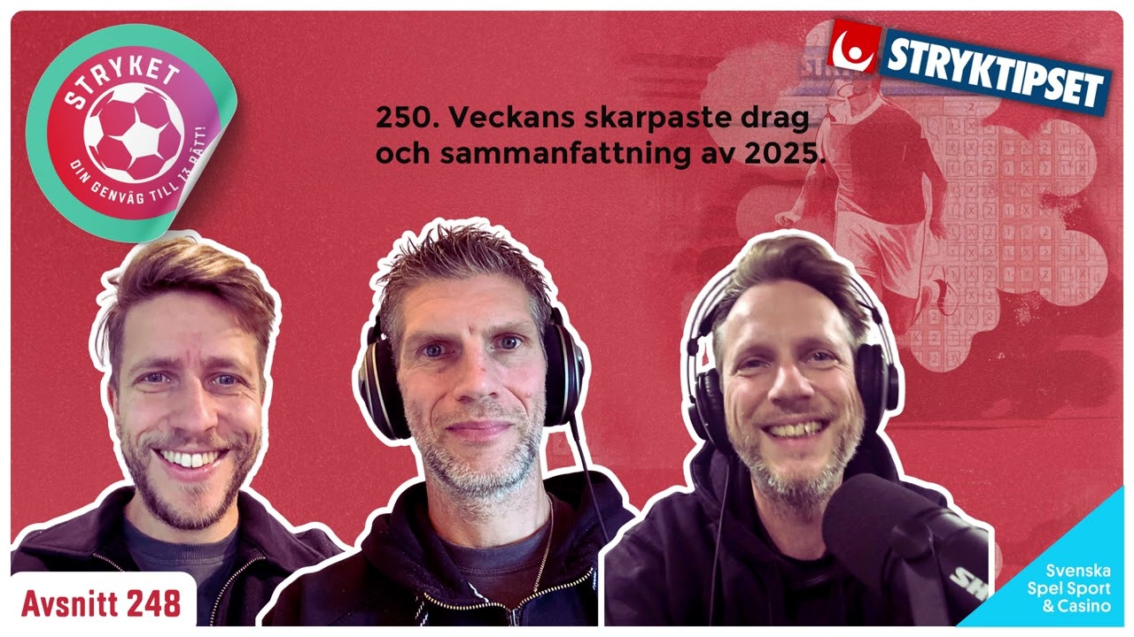 253. Veckans vassaste drag p&aring; Stryktipset