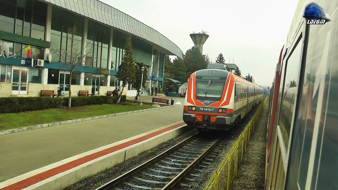 Intrare/Enter in Gara Baia Mare Station cu/with R4315 Satu Mare-Baia Mare - 06 February 2018