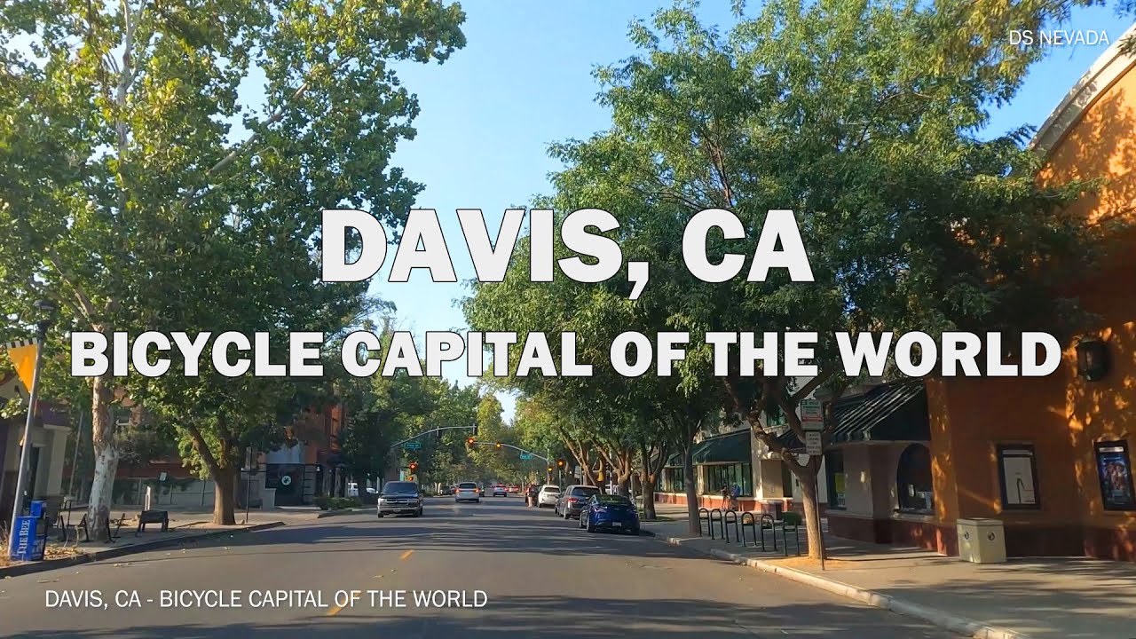 Davis, CA - Driving Downtown 4K