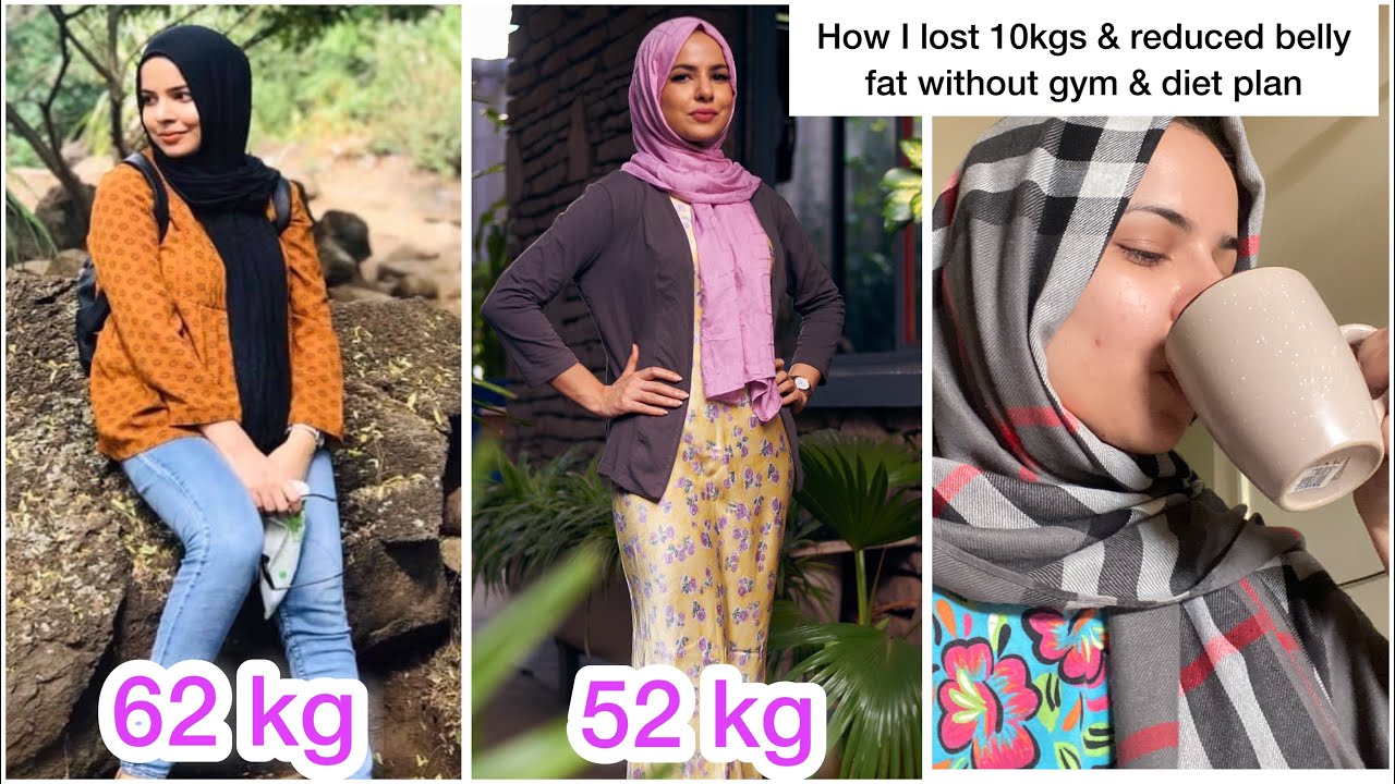 How I Lost 10kgs And Reduced Belly Fat At Home Without Going Gym & Diet | My weight loss journey