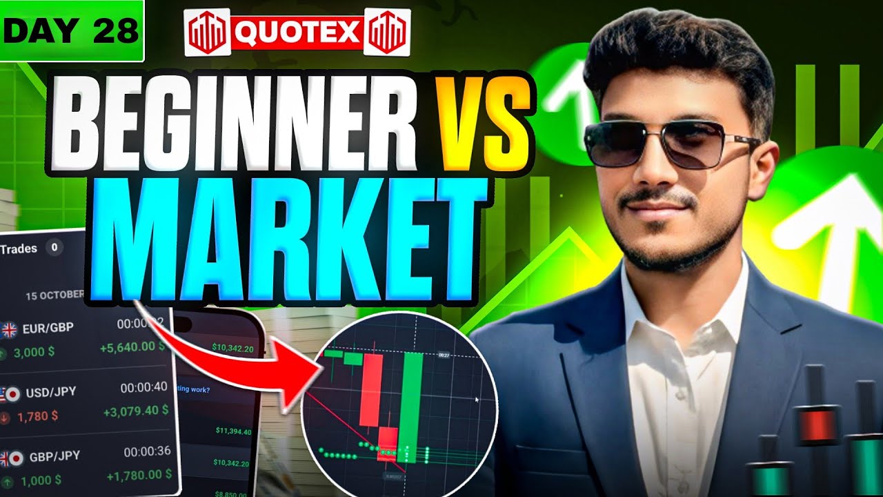 Day 28 Beginner Trader Growth Journey | Quotex Live Trading Strategy 