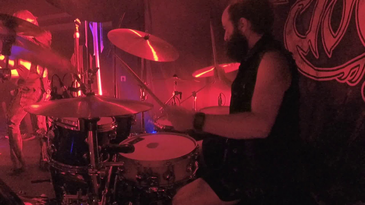 Simone Morettin - Elvenking drumcam Frankfurt 2020 - Pagan Revolution