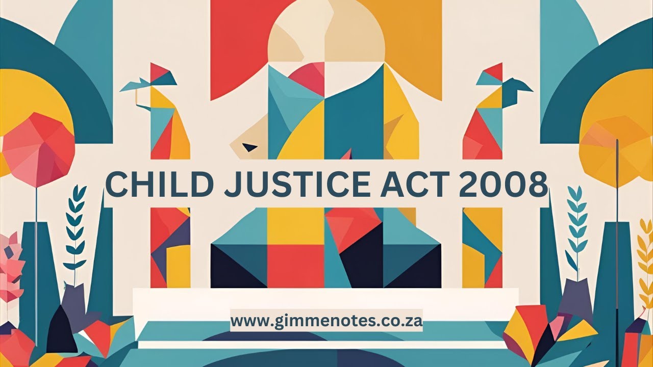 Child Justice Act 2008: South Africa&rsquo;s Legal Framework for Children in Conflict with the Law