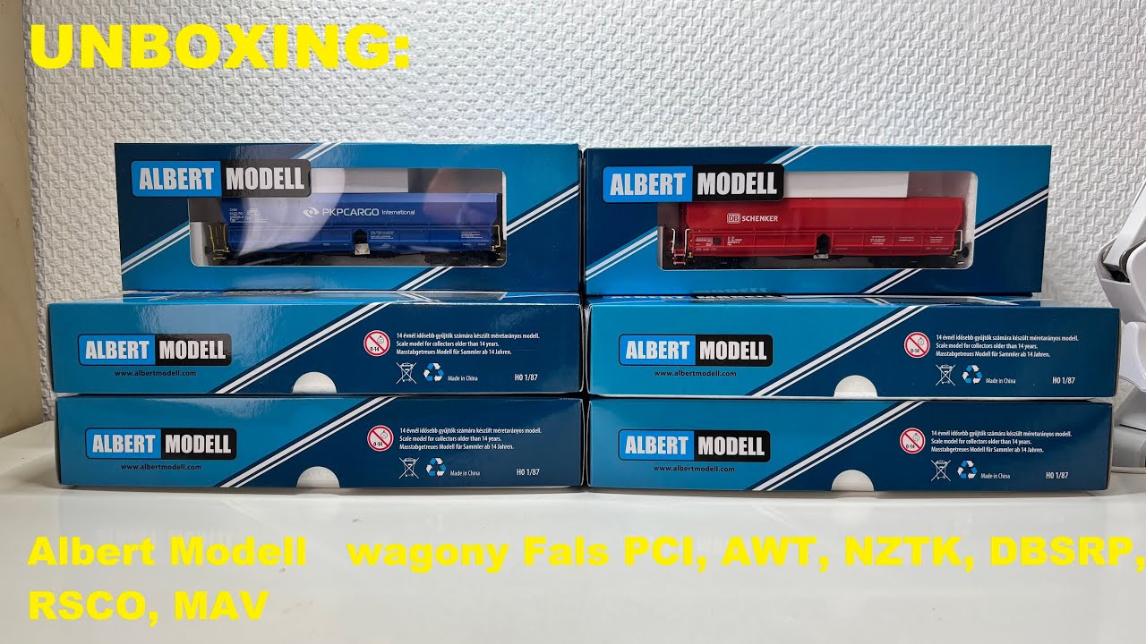 UNBOXING: Albert Modell   wagony Fals PCI, AWT, NZTK, DBSRP, RSCO, MAV