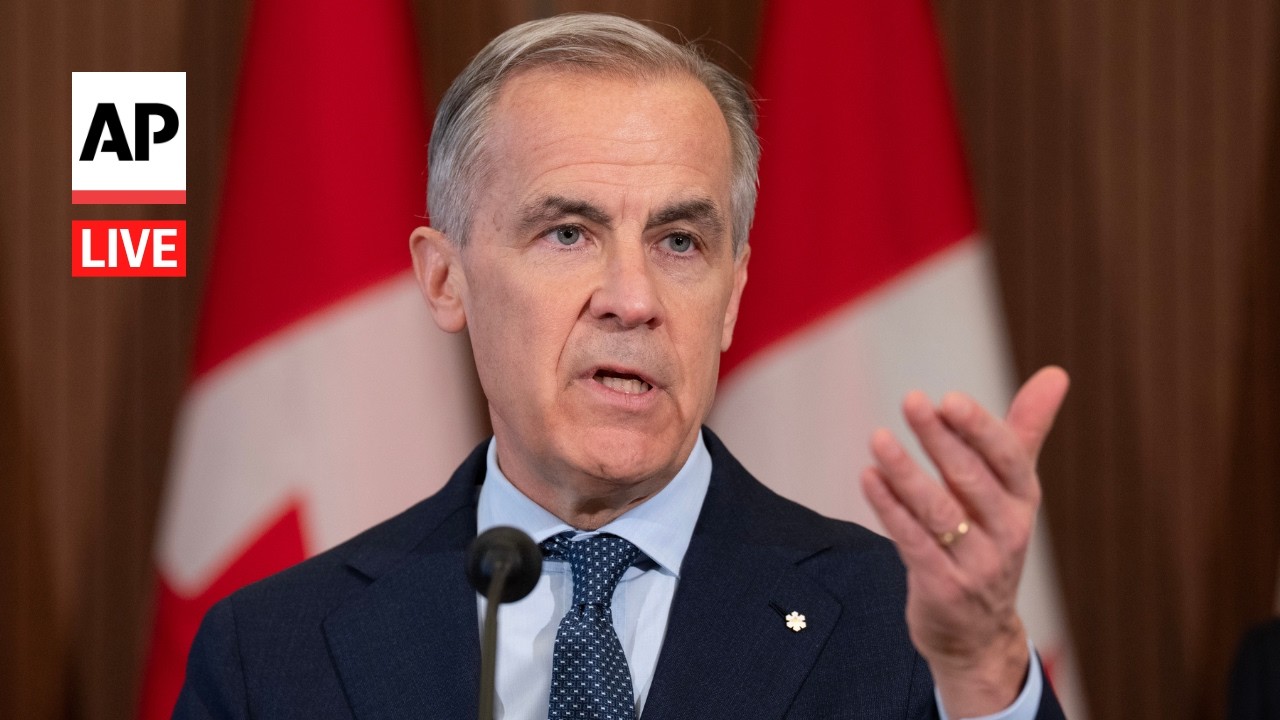 LIVE: Canada&rsquo;s Mark Carney holds a press briefing