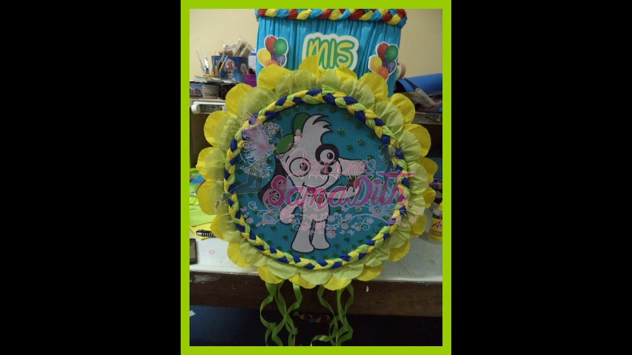 Como hacer piñata de doki - How to make a drum pinata DIY