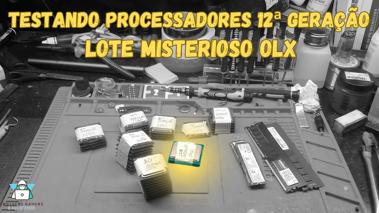 Testando o lote misterioso da Olx. Vídeo 07 - ( Processadores de 12ª Geração).