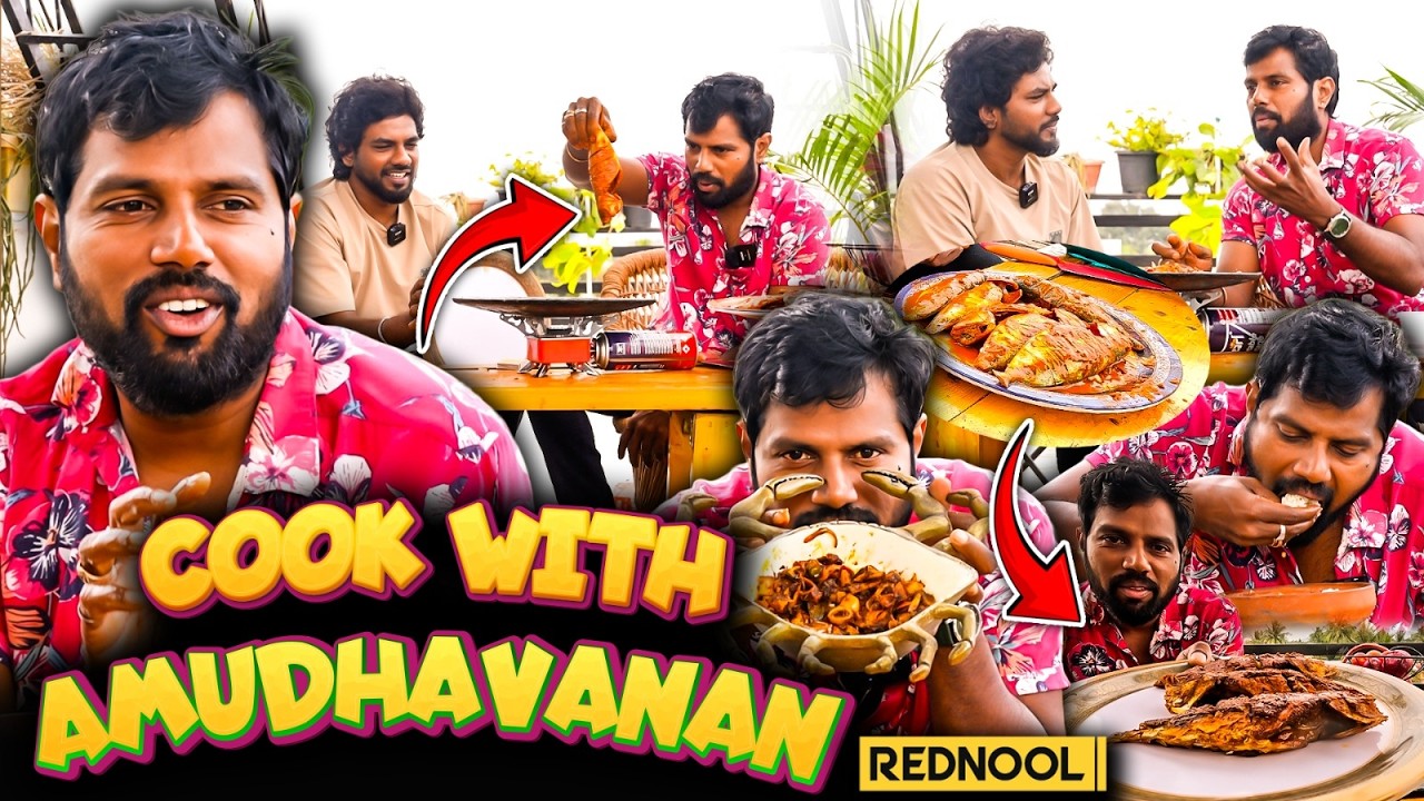 Amudhavanan வீட்டு Kitchen 😍 முழு Chef-ஆ மாறிட்டாங்களே🧑🏻‍🍳 Adi Poli பொரிச்ச மீன்😍