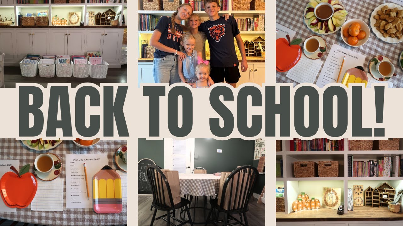 OUR FIRST DAY OF HOMESCHOOL 2025! || PRE-K, ELEMENTARY, MIDDLE SCHOOL, HIGH SCHOOL, & DUAL ENROLLED!