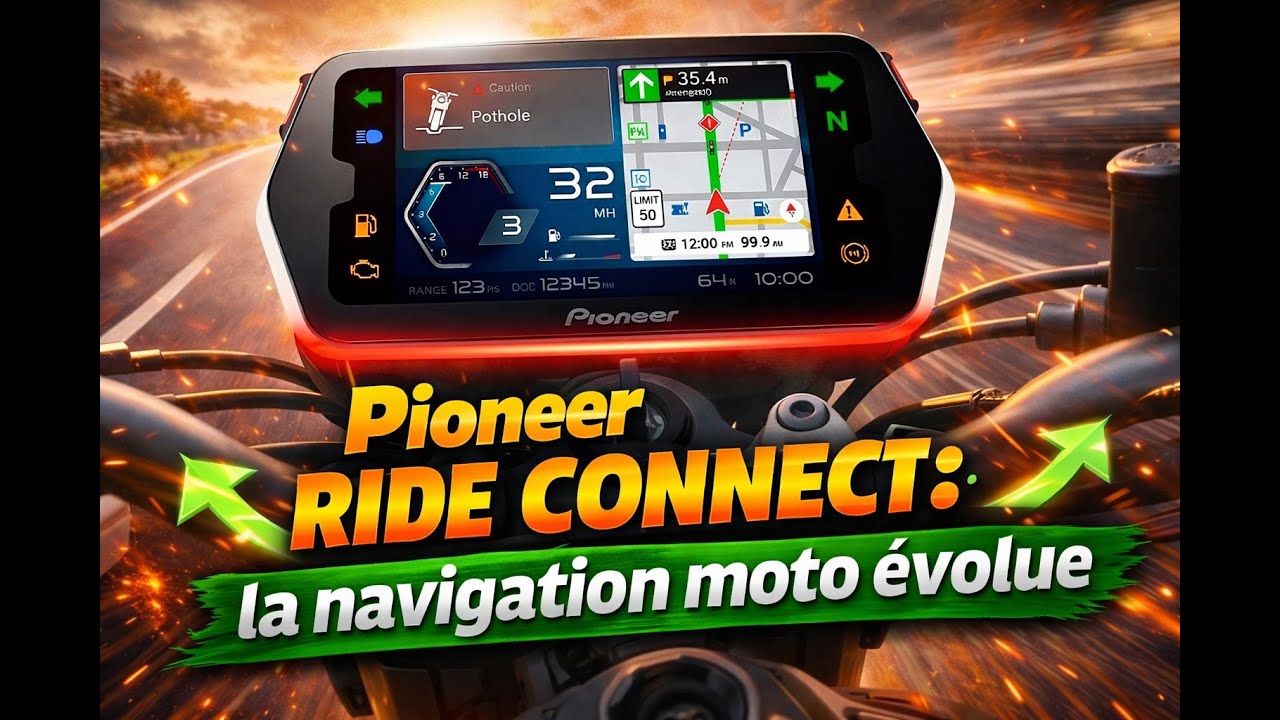 Pioneer Ride Connect : la navigation moto évolue 📈