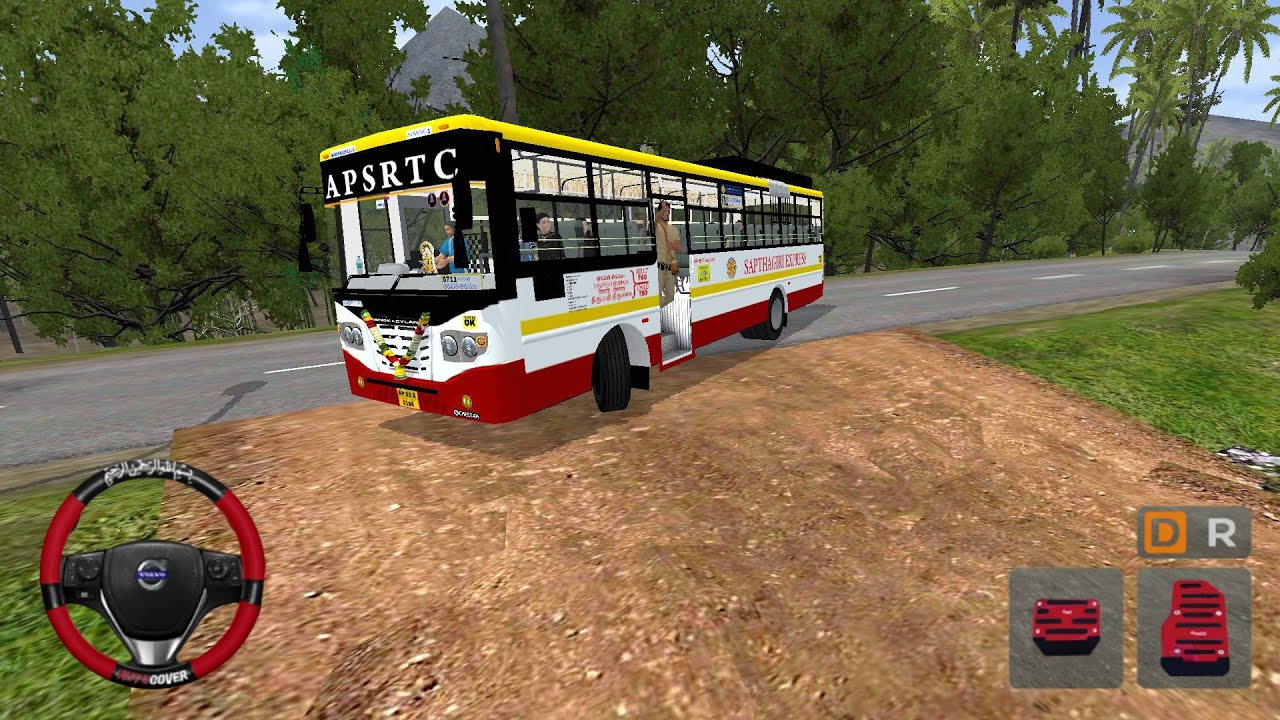 APSRTC SAPTAGIRI EXPRESS BUS OFF-ROAD DRIVING BUSSID GAMEPLAY 😱 BUS SIMULATOR INDONESIA 