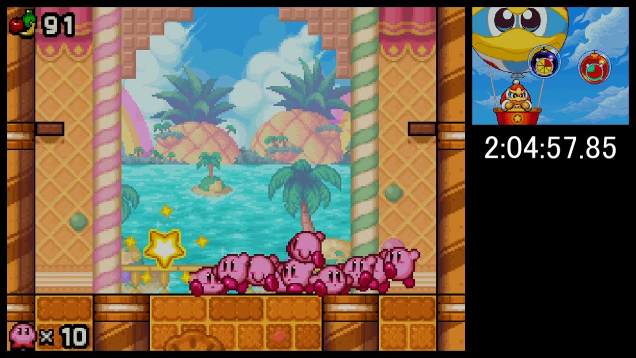 [Speedrun(WR)] Kirby Mass Attack - Any% in 3:25:10